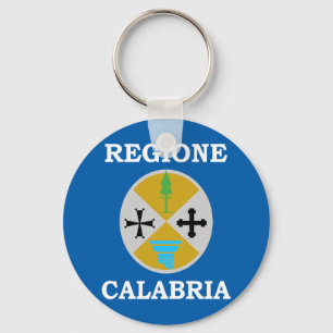Calabria, Italy flag Key Ring