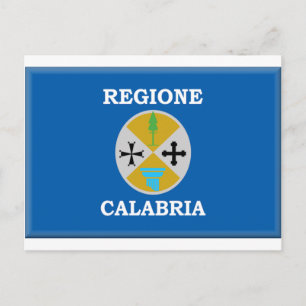Calabria (Italy) Flag Postcard