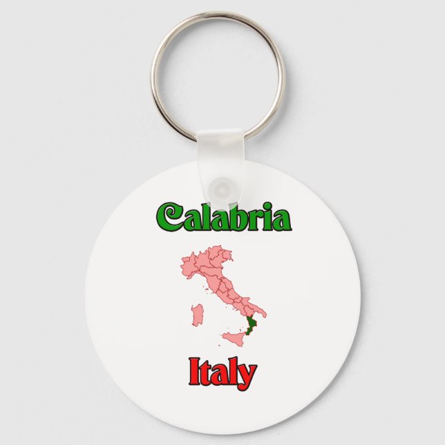 Calabria Italy Key Ring (Front)