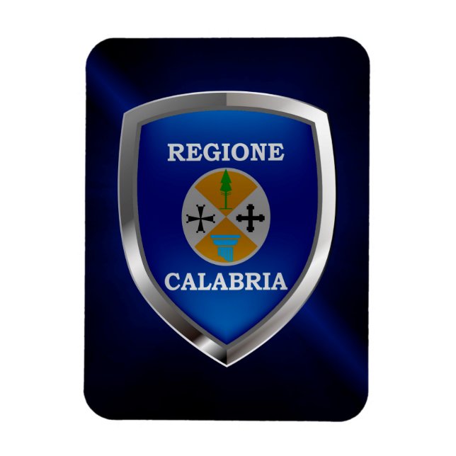 Calabria Mettalic Emblem Magnet (Vertical)