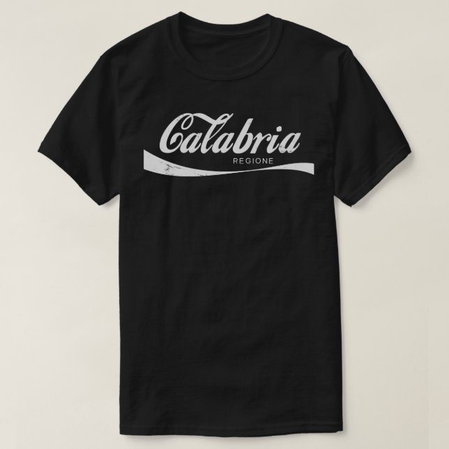Calabria Regione Italia Retro Design T-Shirt (Design Front)