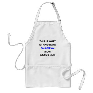 calabrian mom, awesome standard apron