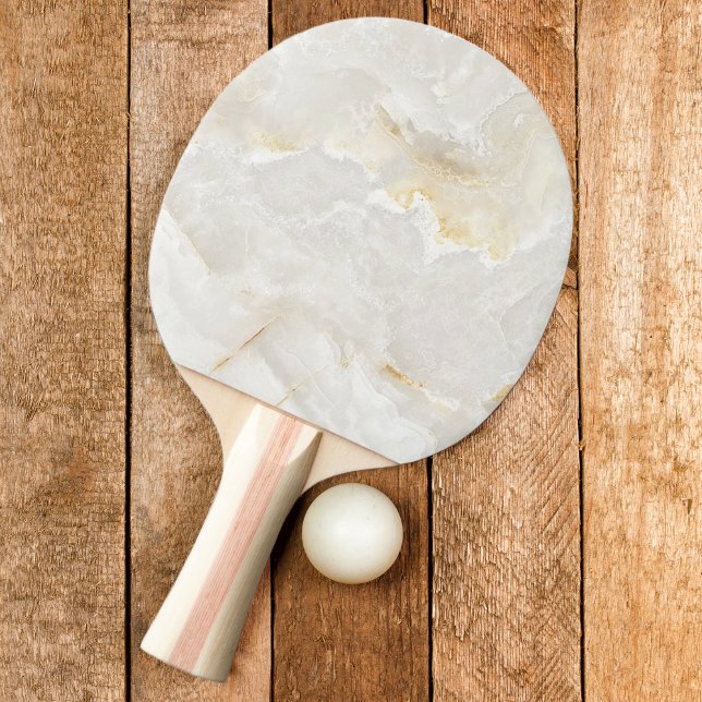 Calacatta Gold Marble Stone Ping Pong Paddle (Creator Uploaded)