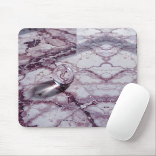 Calacatta Viola Marble with Water Sphere Macro Mouse Mat