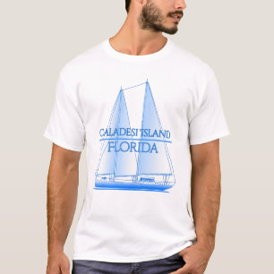 Caladesi Island Coastal Nautical Sailing Sailor T-Shirt