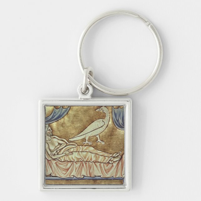 Caladrius bird, reputed to foretell key ring (Front)