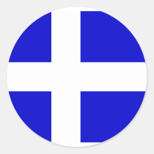 Calais, France flag Classic Round Sticker
