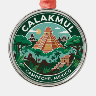 Calakmul Mexico Metal Tree Decoration