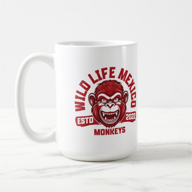 Calakmul Monkeys from Mexico's jungle Coffee Mug (Left)