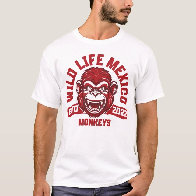 Calakmul Monkeys - Mystical monkeys from Mexico's  T-Shirt (Front)