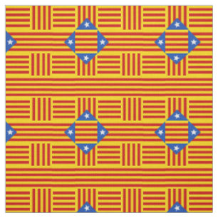 Calalonia & Catalan Flag fashion, travel/sports v3 Fabric