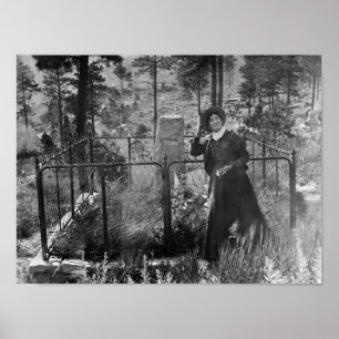 Calamity Jane At Wild Bill Hickok's Grave Poster