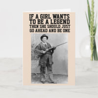 CALAMITY JANE COWGIRL BIRTHDAY GIANT CARDS