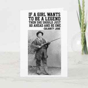 CALAMITY JANE COWGIRL BIRTHDAY GREETING CARDS