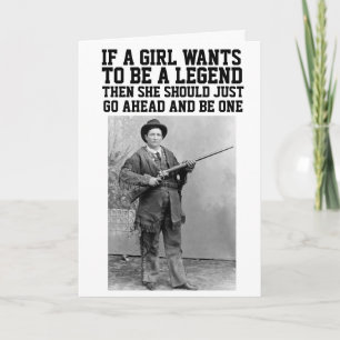 CALAMITY JANE COWGIRL BIRTHDAY GREETING CARDS