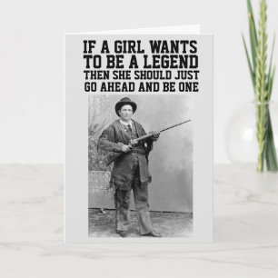 CALAMITY JANE COWGIRL BIRTHDAY GREETING CARDS