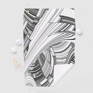 Calamity Storm Center Modern Art Golf Towel