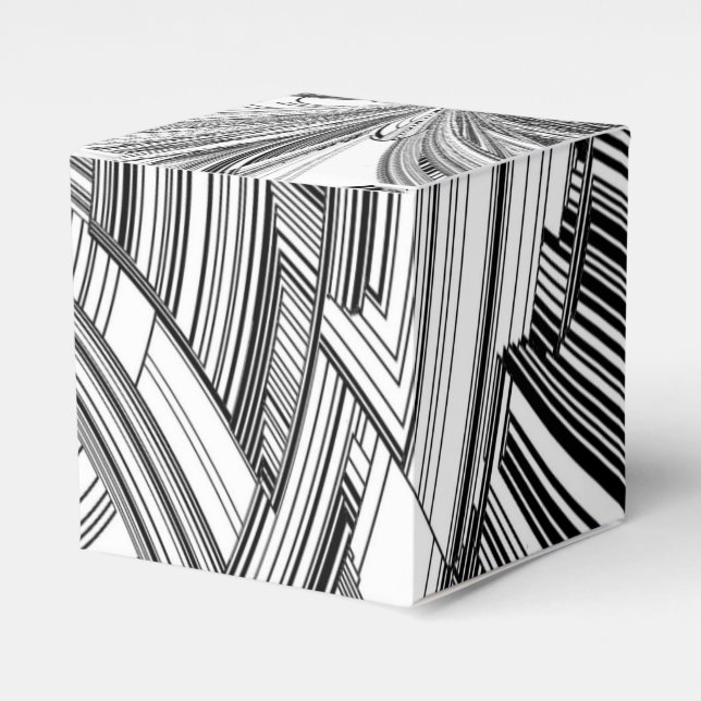 Calamity Storm Centre Modern Art Favour Box (Front Side)