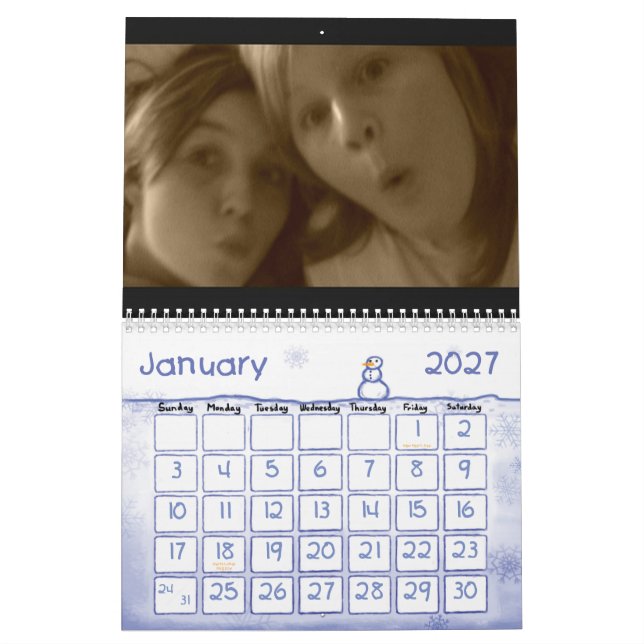 Calander Calendar (Jan 2027)