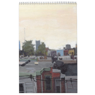 Calander of random paintings by Jeanine Leclaire Calendar