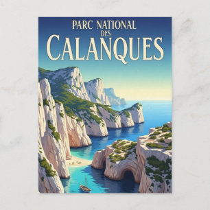 Calanques National Park France Travel Postcard
