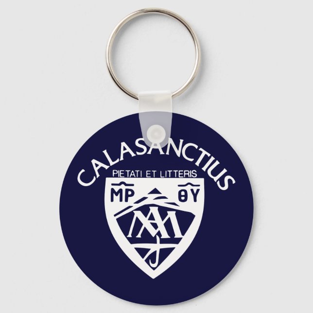 Calasanctius Navy Keychain (Front)