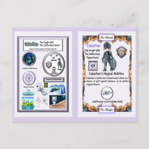 Calastian - Knight Californium Sword Postcard