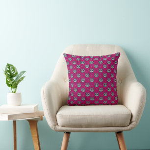 Calavera Cat Art Pattern Cushion