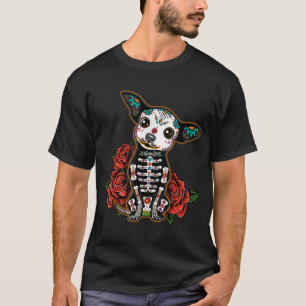 Calavera Chihuahua Playful Colourful T-Shirt