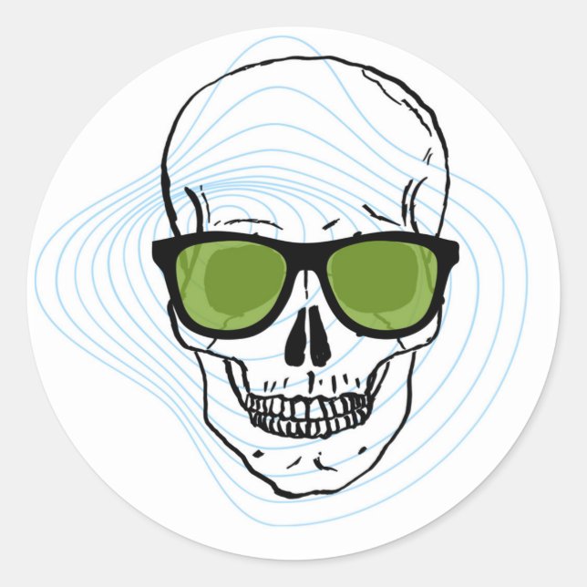 CALAVERA  CLASSIC ROUND STICKER (Front)