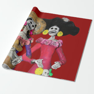 Calavera Hermanas Wrapping Paper