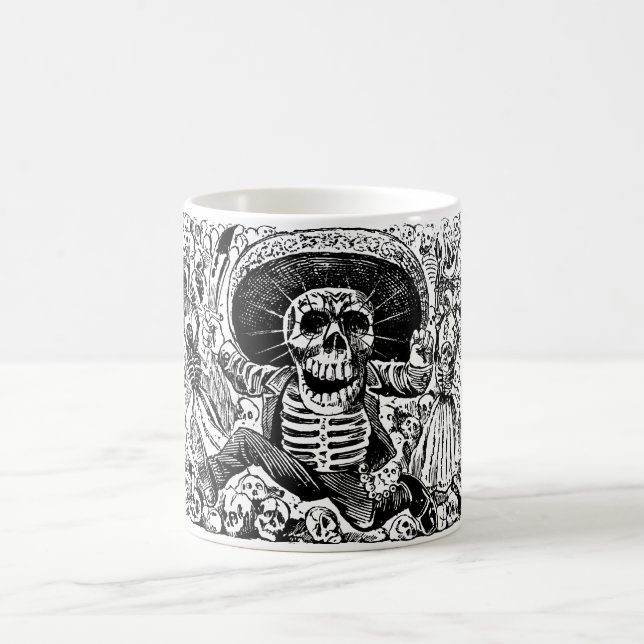 Calavera Oaxaqueña by José Guadalupe Posada Coffee Mug (Center)