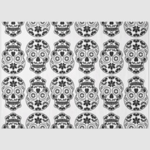 Calavera sugar skull candy_floral mexican calavera tissue paper