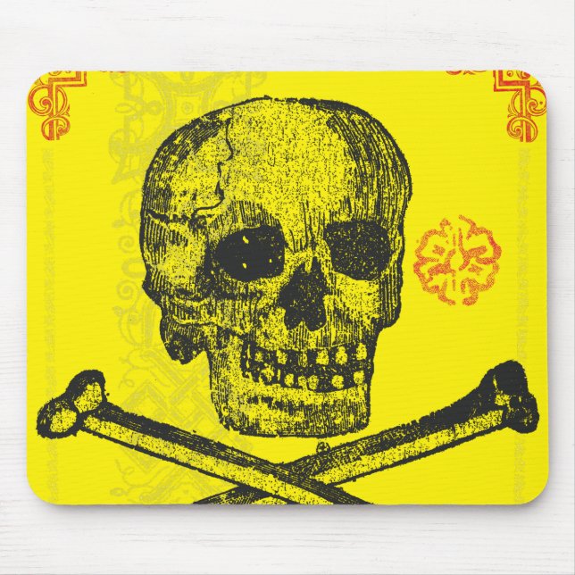 Calavera Sugar Skull Day of the Dead Mouse Mat (Front)