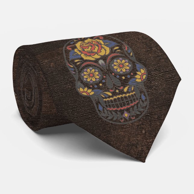 Calavera Tie – Rustic Heritage (Rolled)