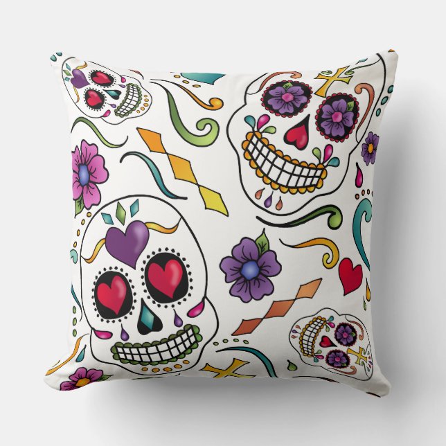 Calaveras Celebration Cushion (Front)
