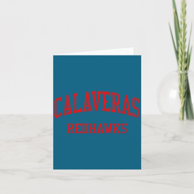 Calaveras High School Hs San Artwork Card (Front)