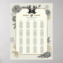 Calaveras (Lesbian) Wedding Seating Chart