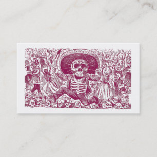 Calaveras Or Skull Profile Cards