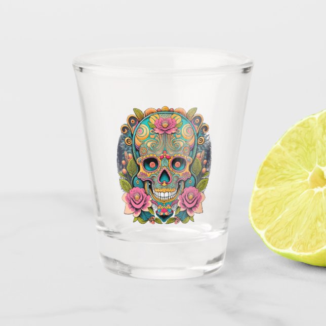 Calaveras Skull Shot Glass (Front)