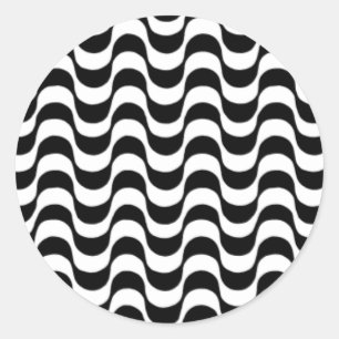 Calçadão de Copacabana Rio de Janeiro Brasil Classic Round Sticker