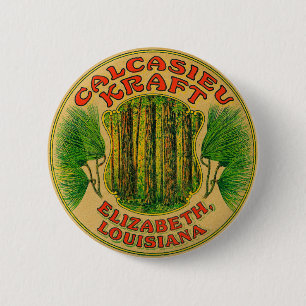 Calcasieu Kraft Bags 6 Cm Round Badge
