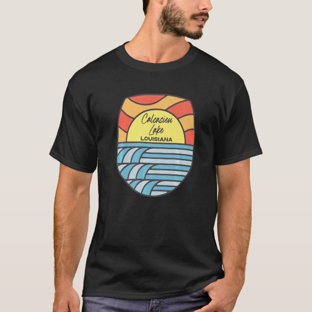Calcasieu Lake Louisiana La Sunset Sunrise Souveni T-Shirt (Front)