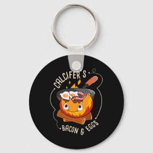 Calcifers Bacon And Egg I Camping Cooking I Bacon  Key Ring