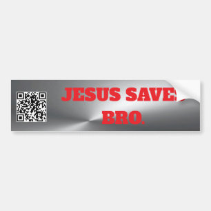 Calcomanía Para Auto Jesus saves brother Jesus Chr Bumper Sticker