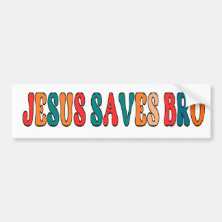 Calcomanía Para Auto Jesus saves brother Jesus Chr Bumper Sticker