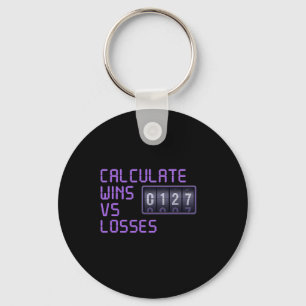 Calculate Wins Vs Losses Gamer Graphic Key Ring