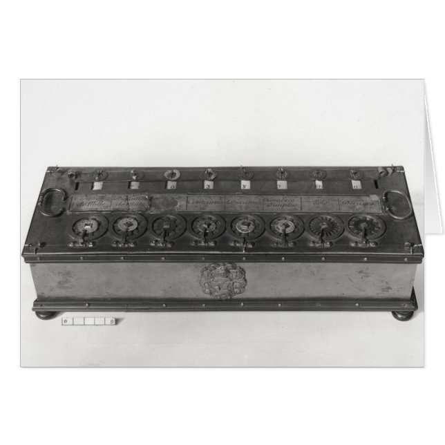 Calculating Machine invented (Front Horizontal)