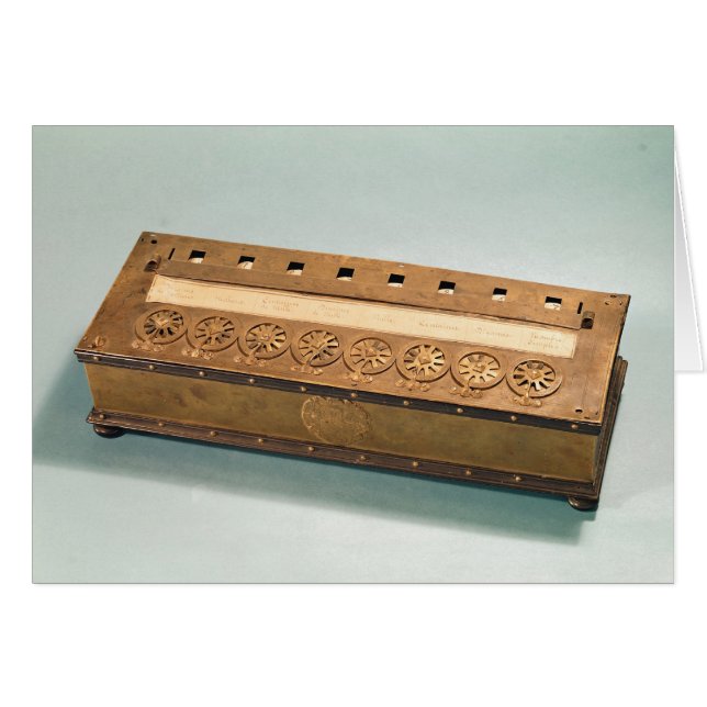 Calculating machine invented by Blaise Pascal (Front Horizontal)