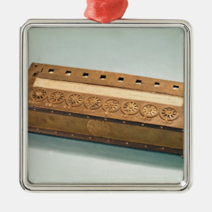 Calculating machine invented by Blaise Pascal Metal Tree Decoration